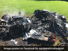 Hour-Old Ferrari Bursts Into Flames, Driver Escapes Miraculously. See Pics