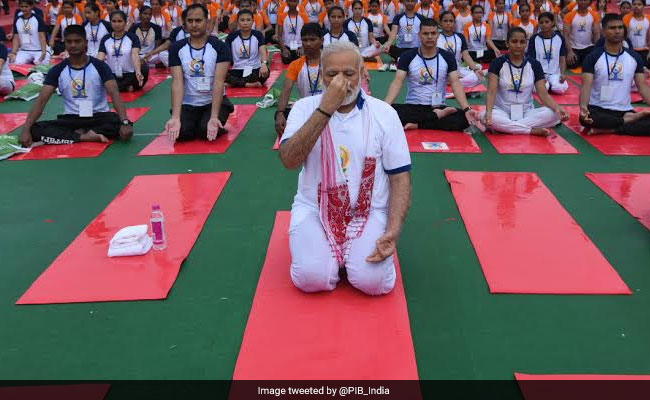 PM Narendra Modi Does Yoga In Rain, Thousands Join Him: 10 Points